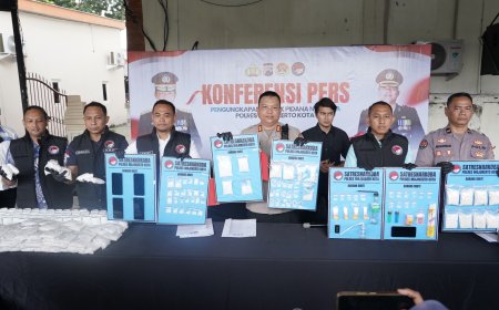 Polres Mojokerto Kota Tindak Peredaran Narkoba Ilegal