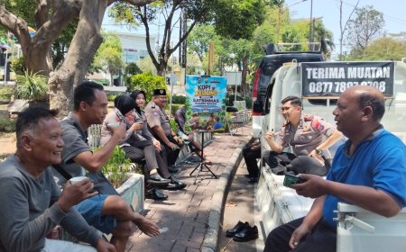 Polres Gresik Gencarkan Inovasi Kopi Keliling, Bangun Kedekatan dengan Warga Ajak Jaga Kamtibmas
